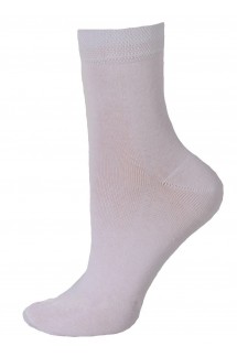 Белые классические носки без рисунка